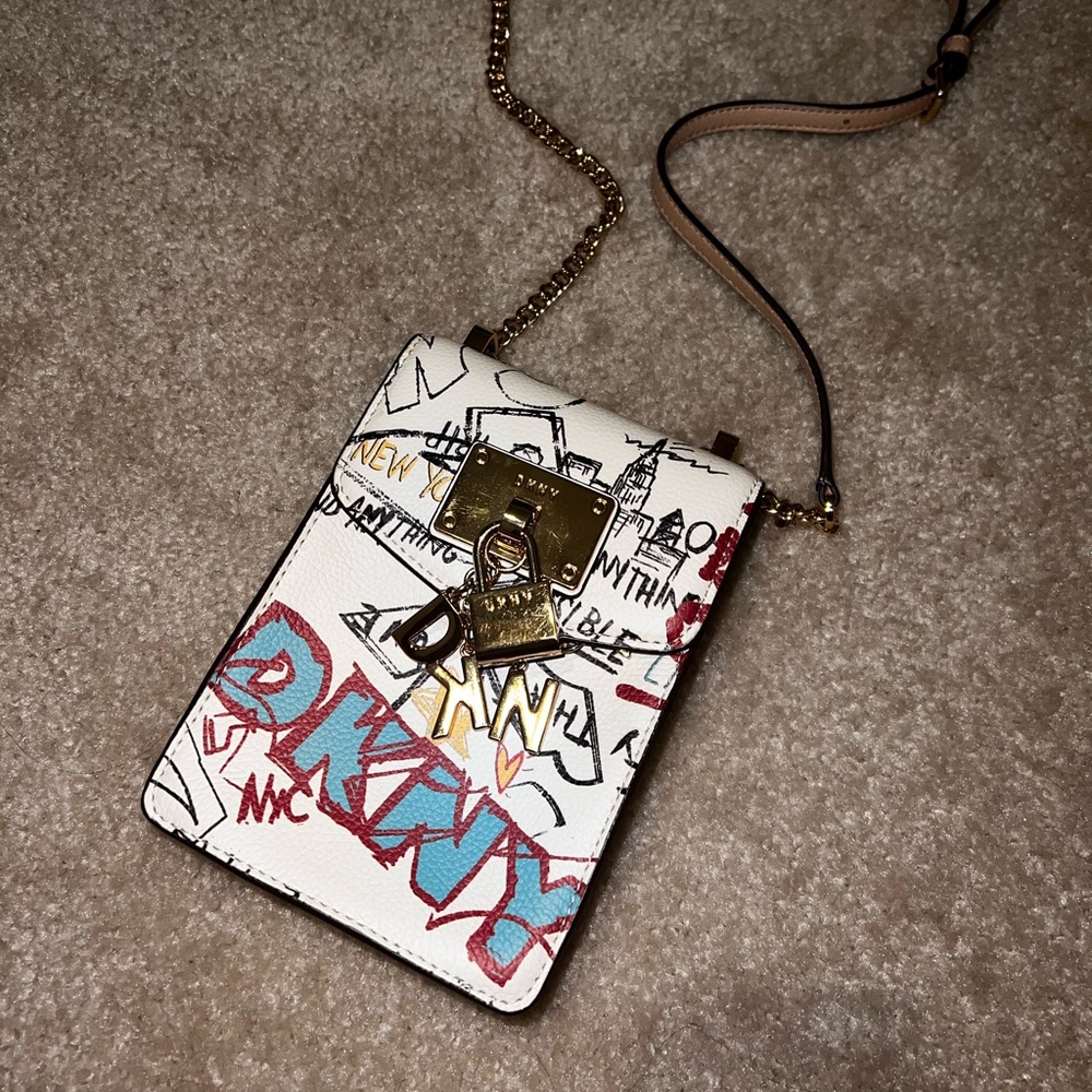 DKNY North South Leather Crossbody